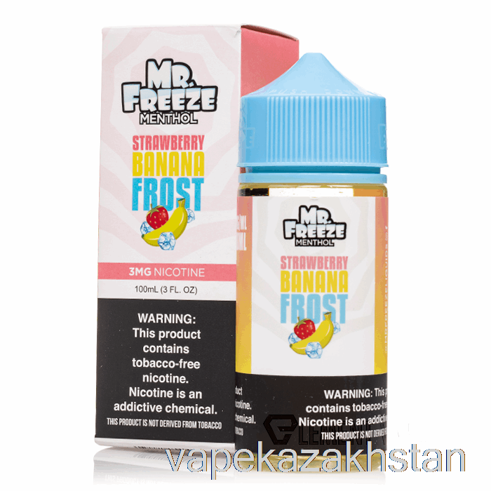 Vape Kazakhstan Strawberry Banana Frost - Mr Freeze - 100mL 6mg